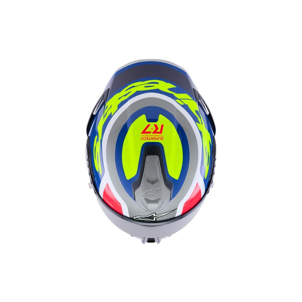 Supertech R7 Helmet Lumen Silver/Blue/Pink/Yellow Fluoro