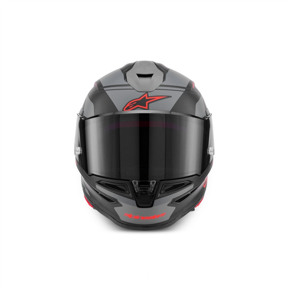 Alpinestars Supertech R7 Helmet A-Core Black/Gray/Red Matte