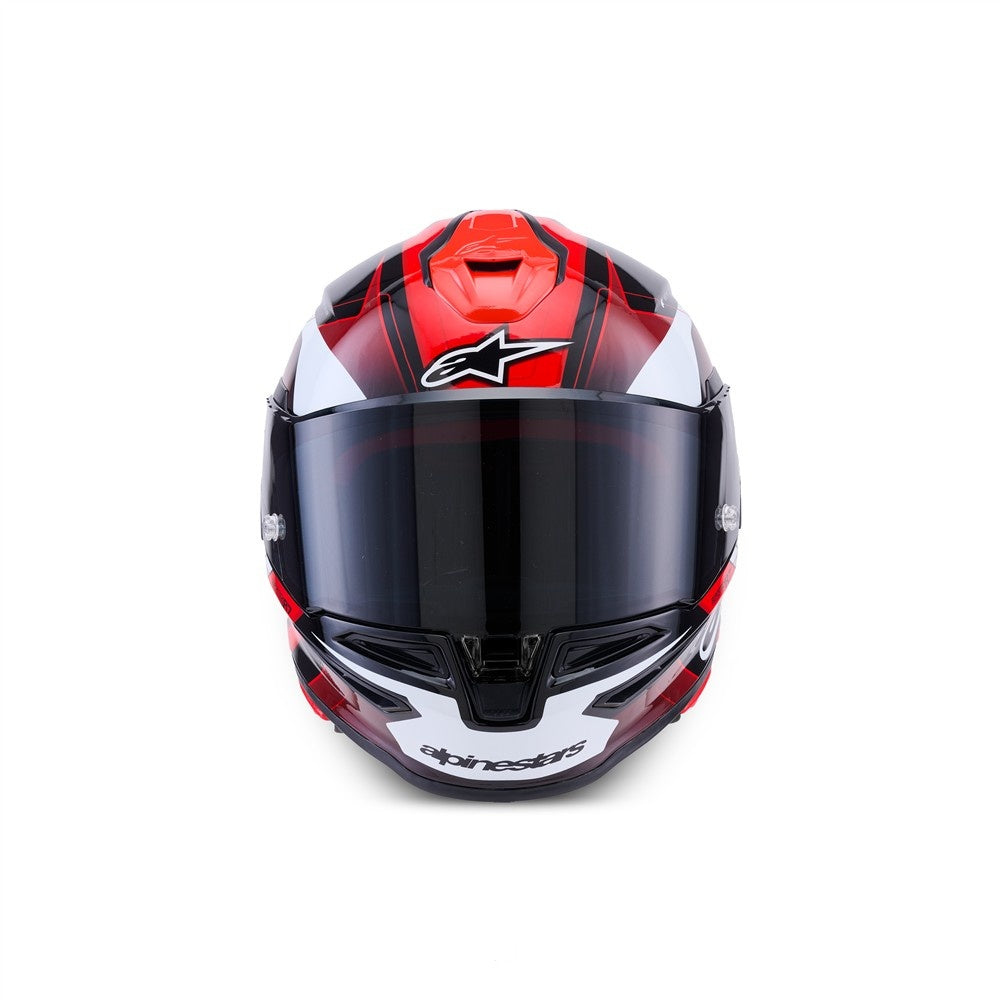 Alpinestars Supertech R7 Helmet Kinetis - Black/Red/White Gloss