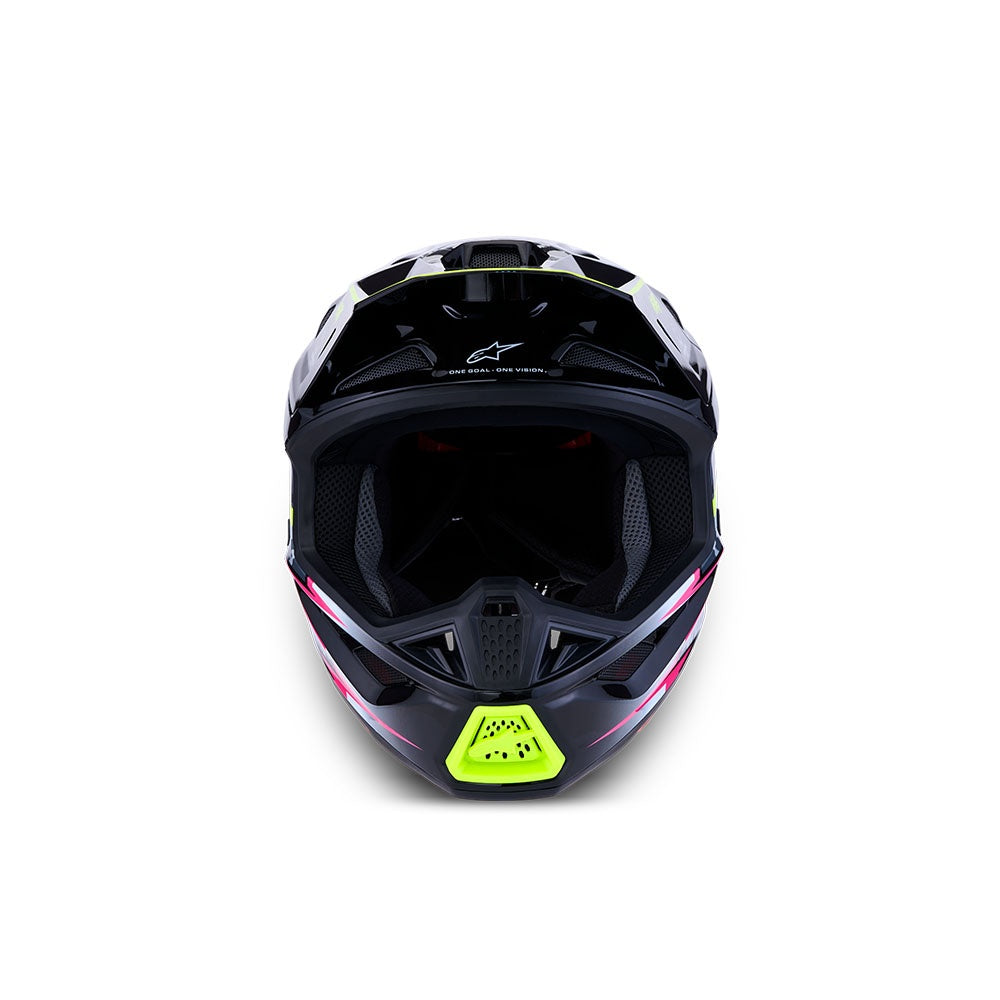 Alpinestars 2027 S-M7 Blaster Helmet - Black/Gray/White/Yellow Fluoro Gloss