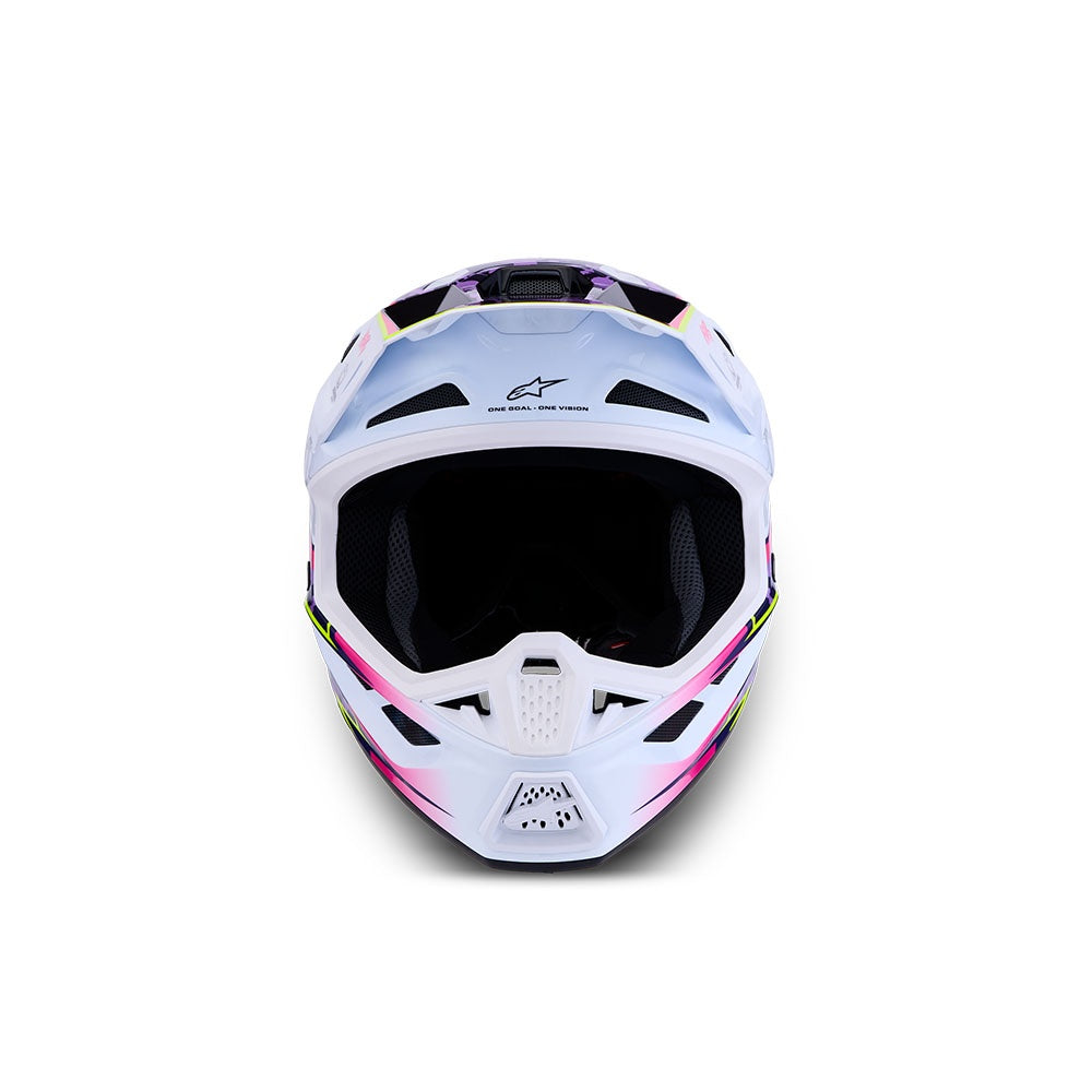 Alpinestars 2027 S-M7 Blaster Helmet - Purple/Pink/White Gloss