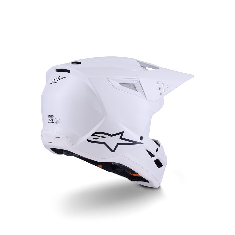 Alpinestars S-M3 Helmet - White Gloss