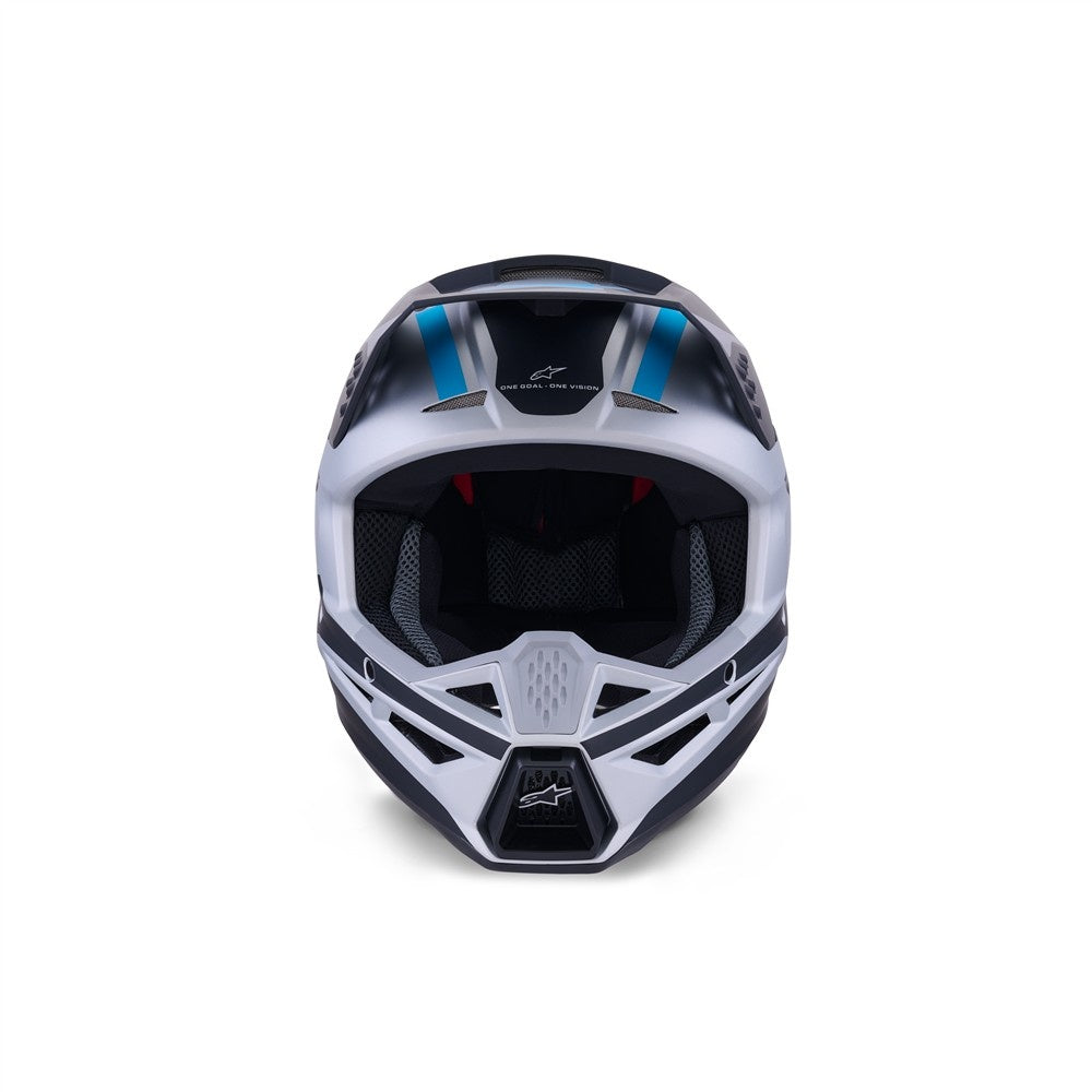 Alpinestars S-M3 Heat Helmet - Silver/Blue/Black Matte