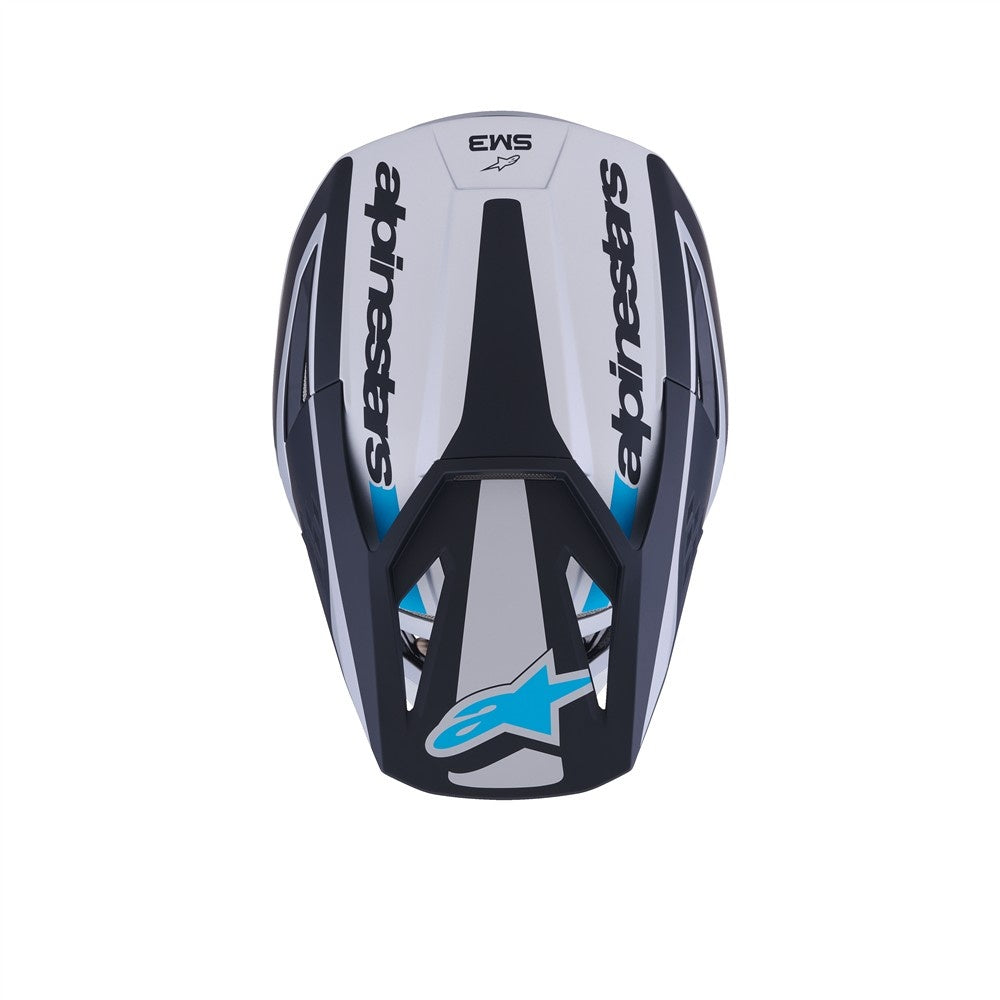Alpinestars S-M3 Heat Helmet - Silver/Blue/Black Matte