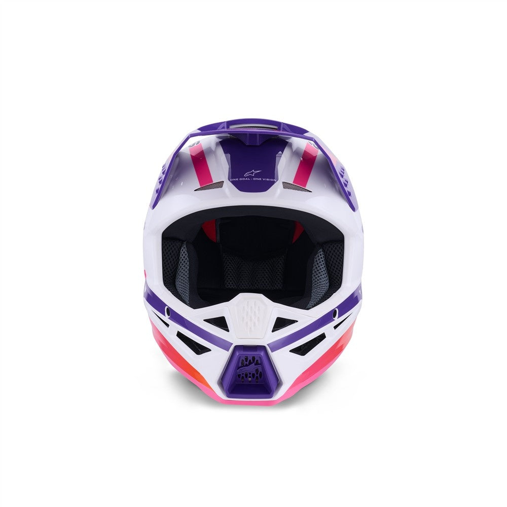 Alpinestars S-M3 Heat Helmet  - White/Purple/Pink Gloss