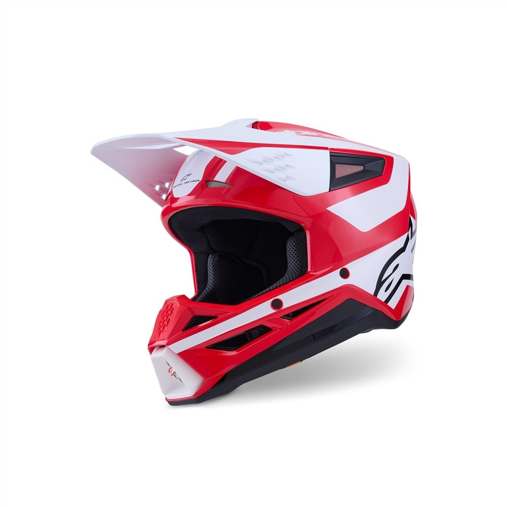 Alpinestars S-M3 Heat Helmet - Red/White/Black Gloss