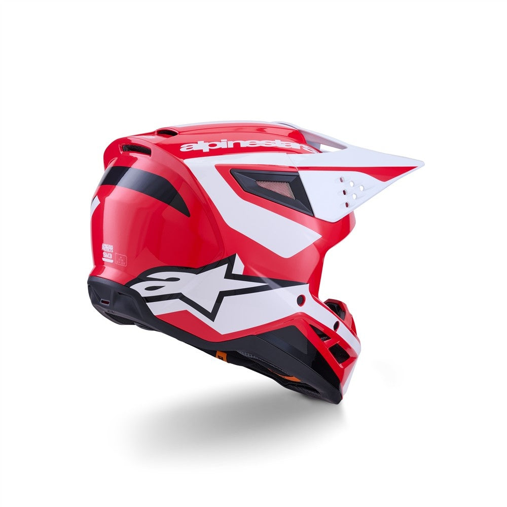 Alpinestars S-M3 Heat Helmet - Red/White/Black Gloss
