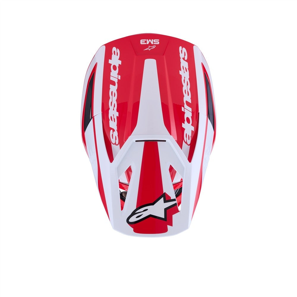 Alpinestars S-M3 Heat Helmet - Red/White/Black Gloss