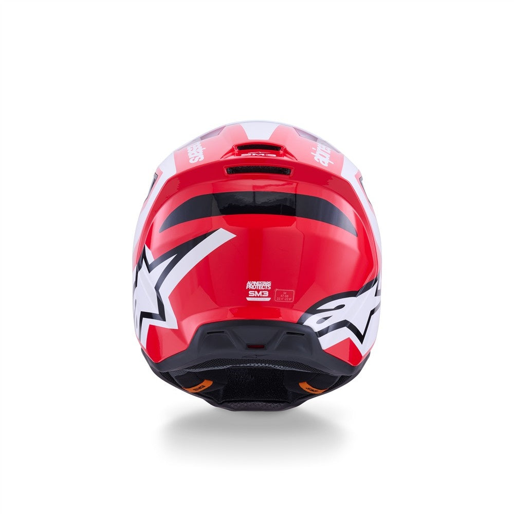 Alpinestars S-M3 Heat Helmet - Red/White/Black Gloss