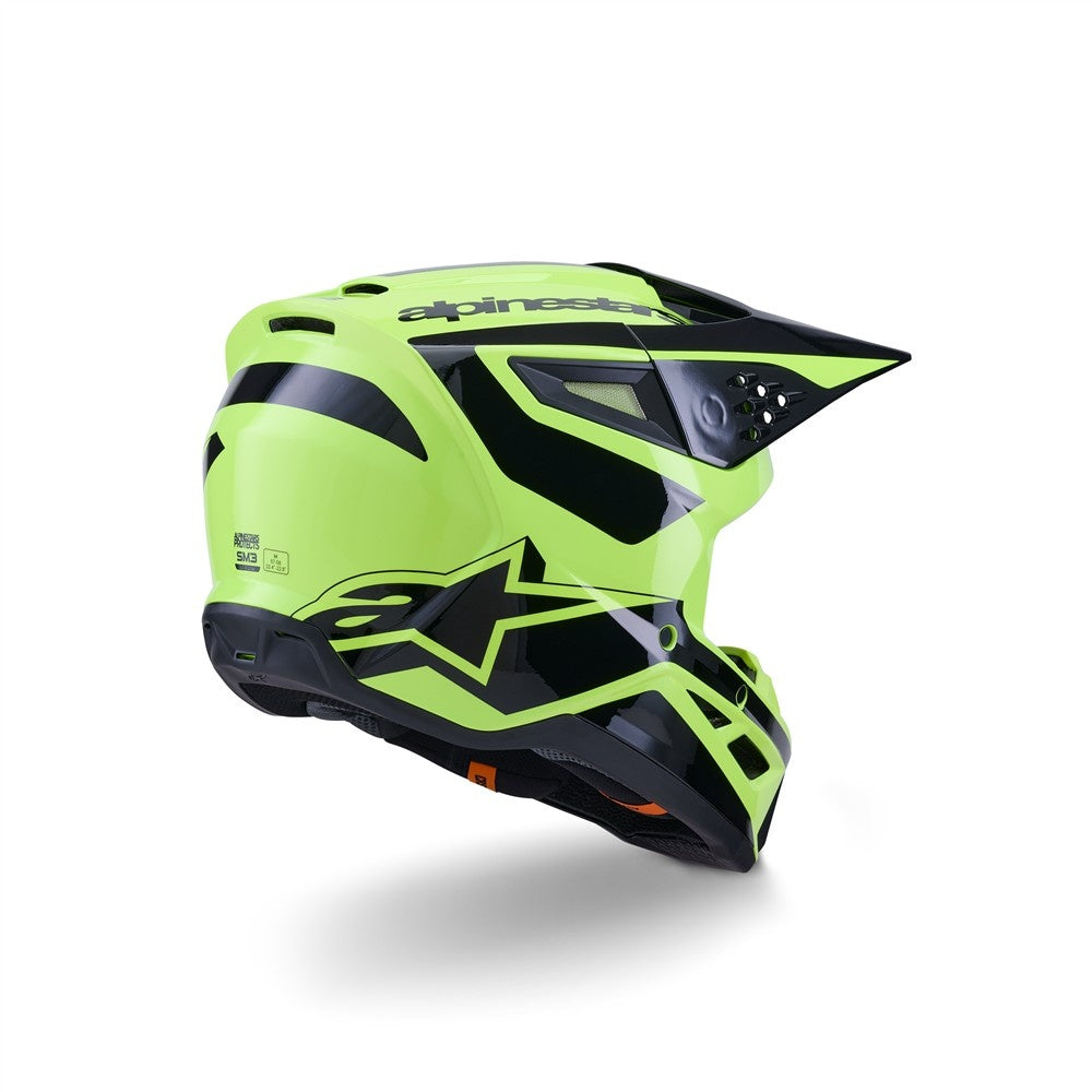 Alpinestars S-M3 Heat Helmet - Yellow Fluoro/Black Gloss