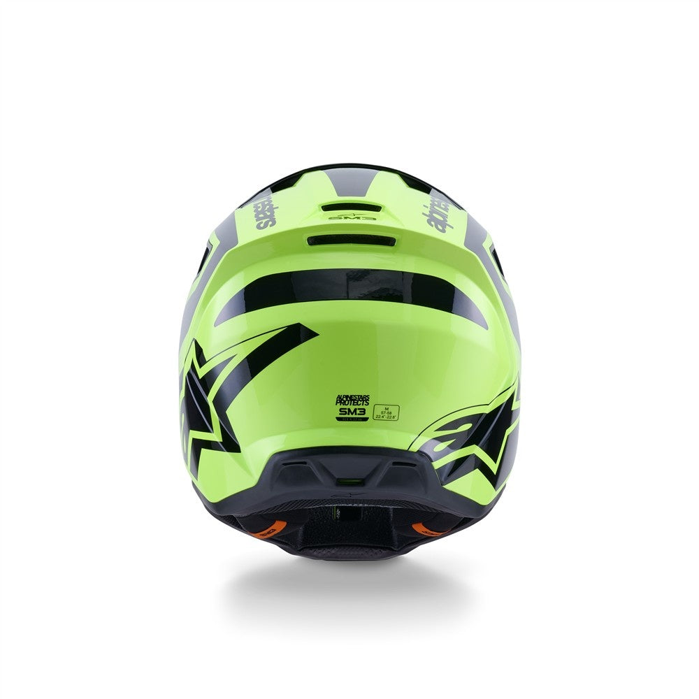 Alpinestars S-M3 Heat Helmet - Yellow Fluoro/Black Gloss
