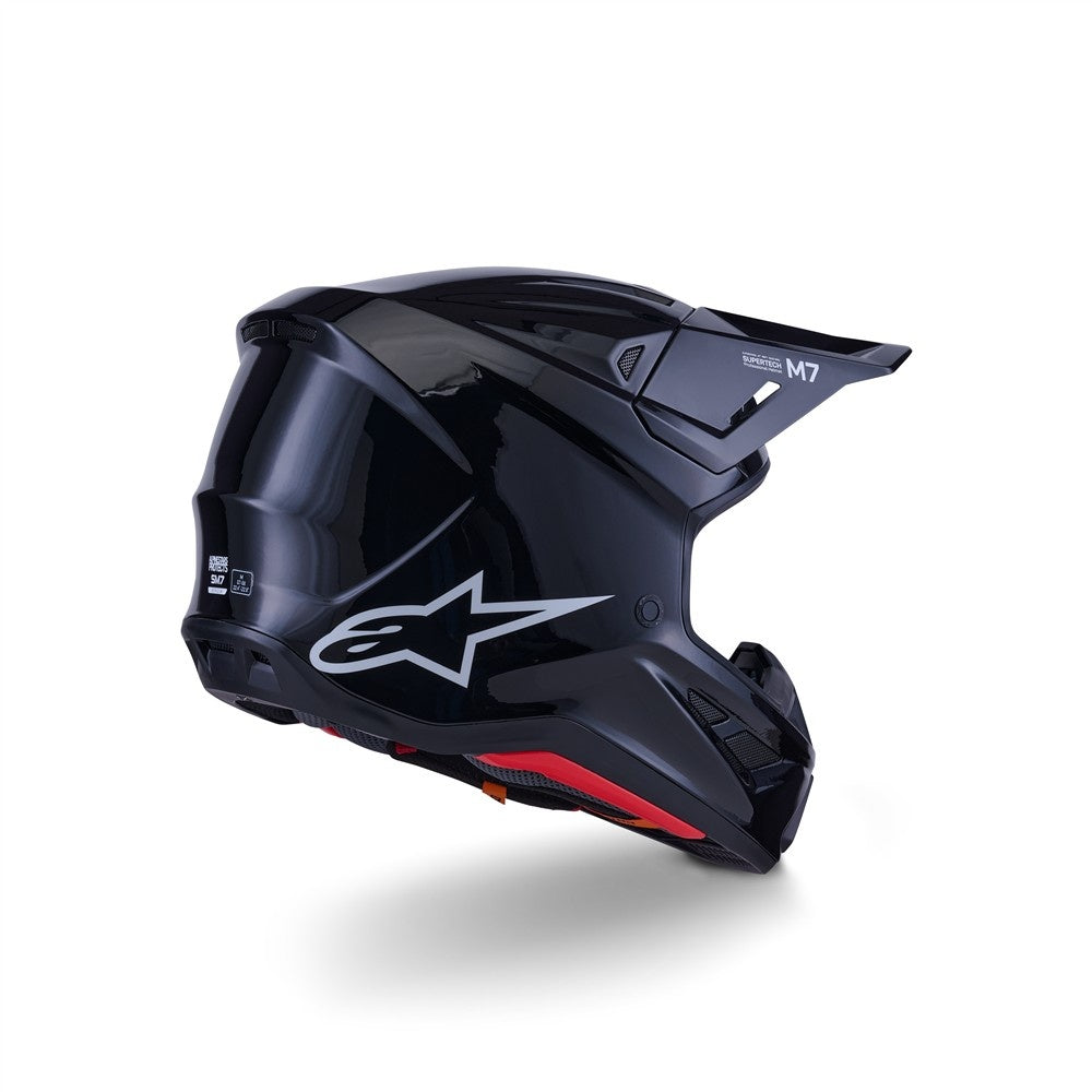 Alpinestars S-M7 Helmet - Solid Gloss Black