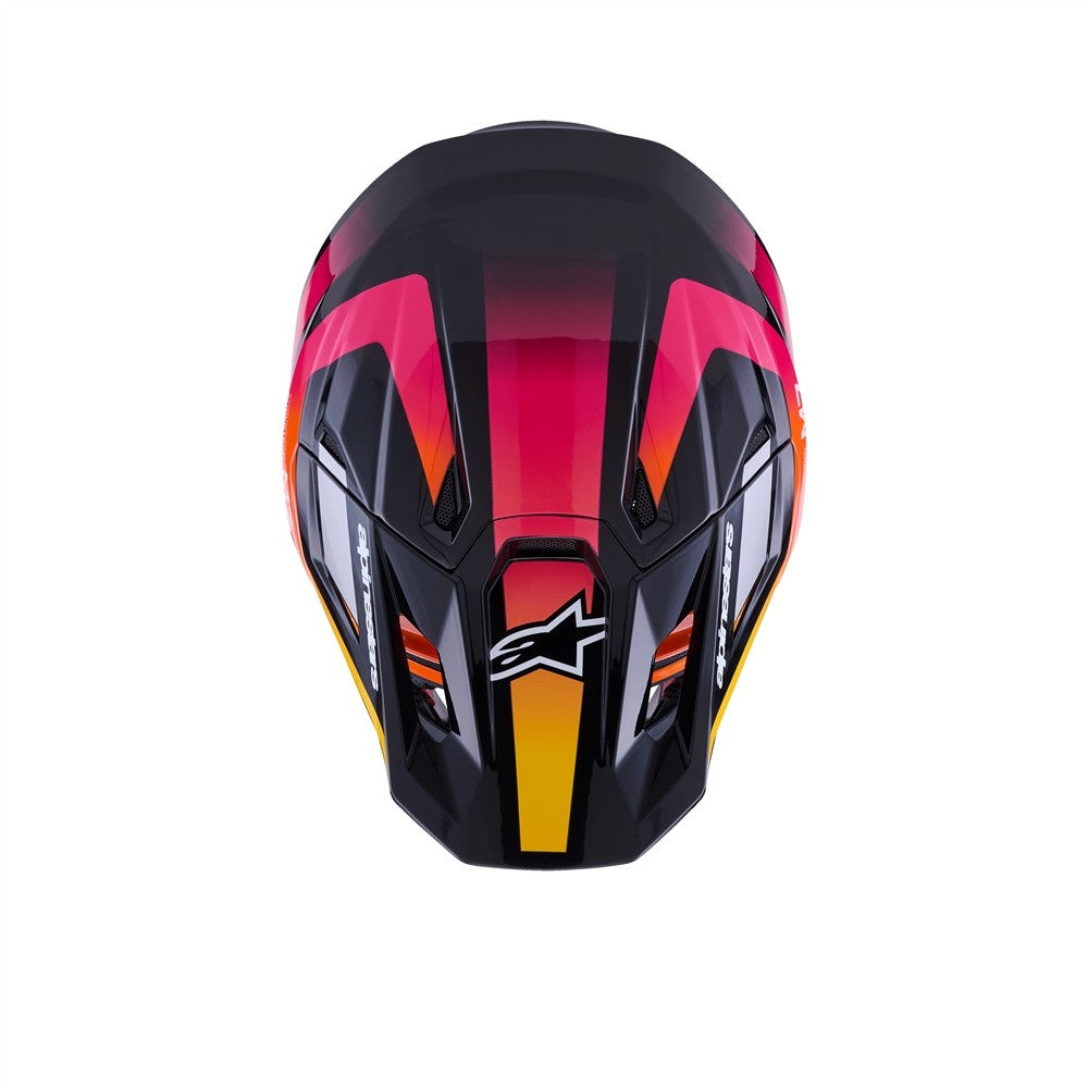 Alpinestars S-M7 Rise Helmet - Black/Yellow/Pink
