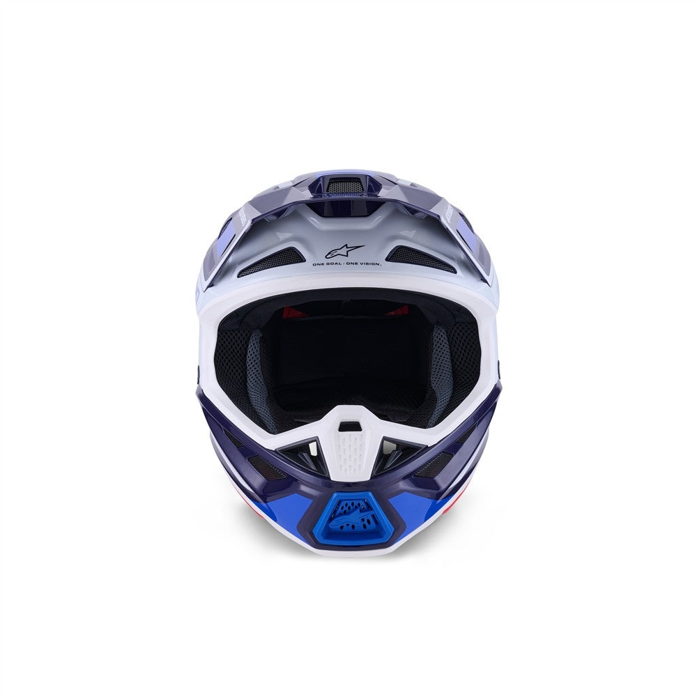 Alpinestars S-M7 Rise Helmet - Blue/White Gloss
