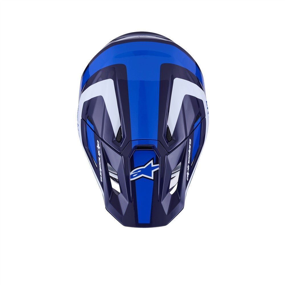 Alpinestars S-M7 Rise Helmet - Blue/White Gloss