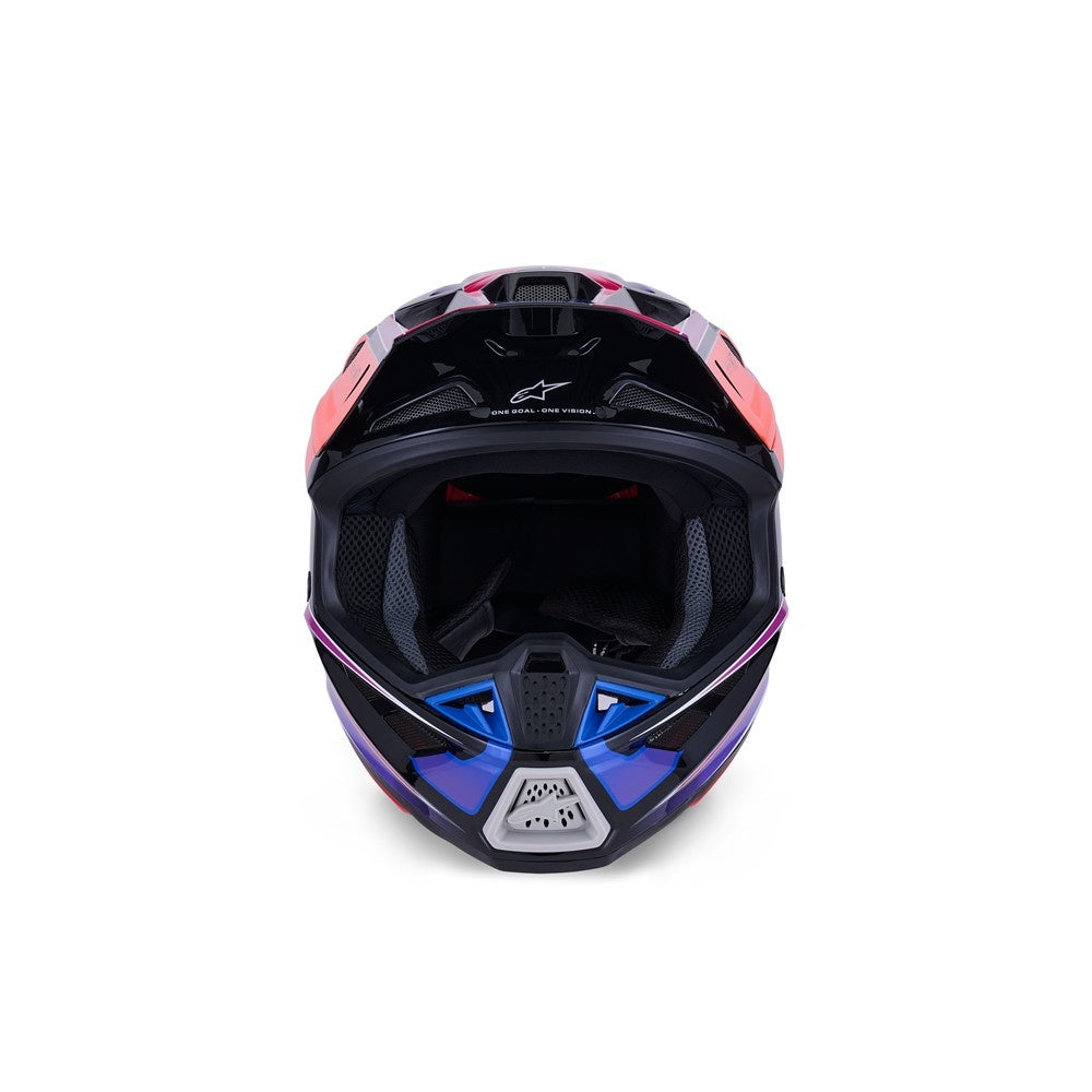 Alpinestars S-M7 Fuse Helmet - Blue/Purple/Pink Gloss