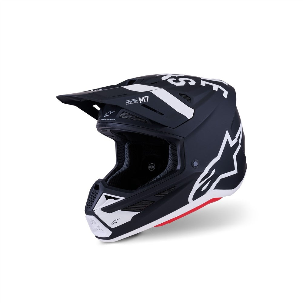 Alpinestars S-M7 Dasher Helmet - Black/White Matte