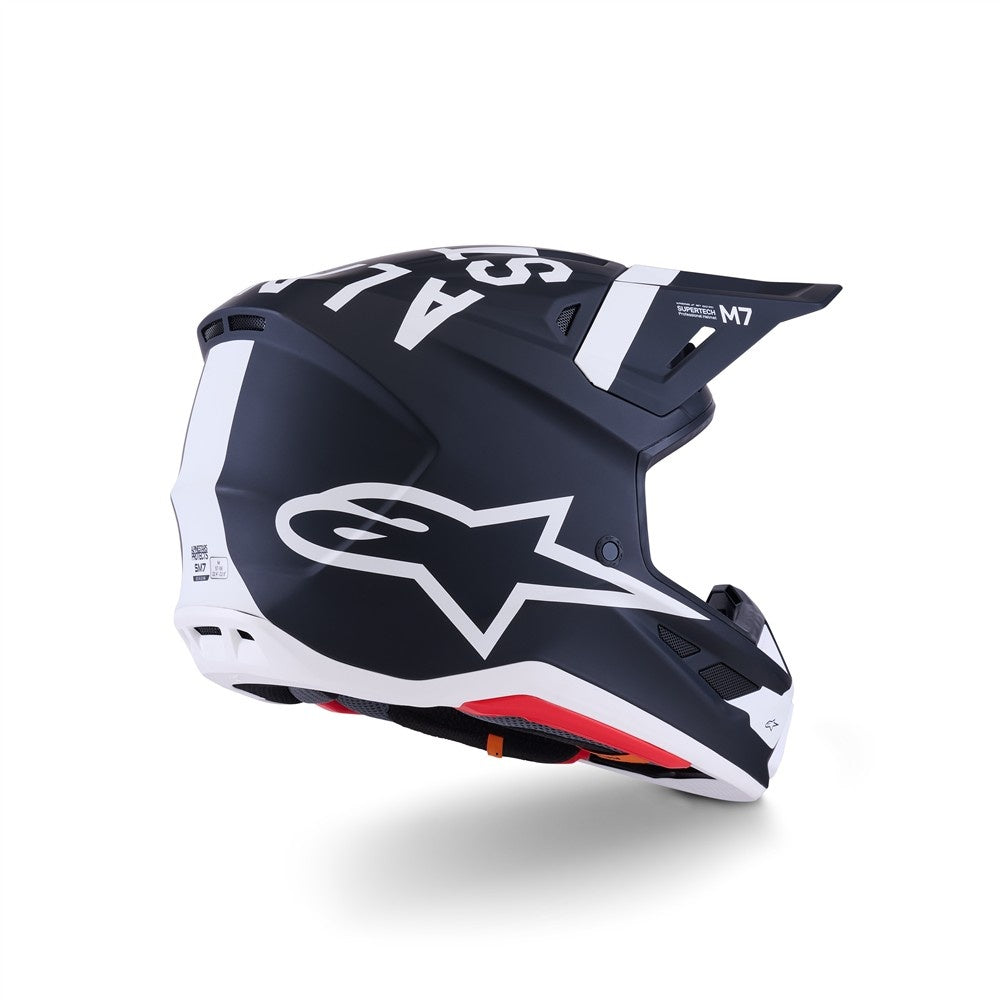Alpinestars S-M7 Dasher Helmet - Black/White Matte