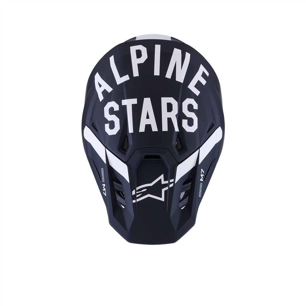 Alpinestars S-M7 Dasher Helmet - Black/White Matte