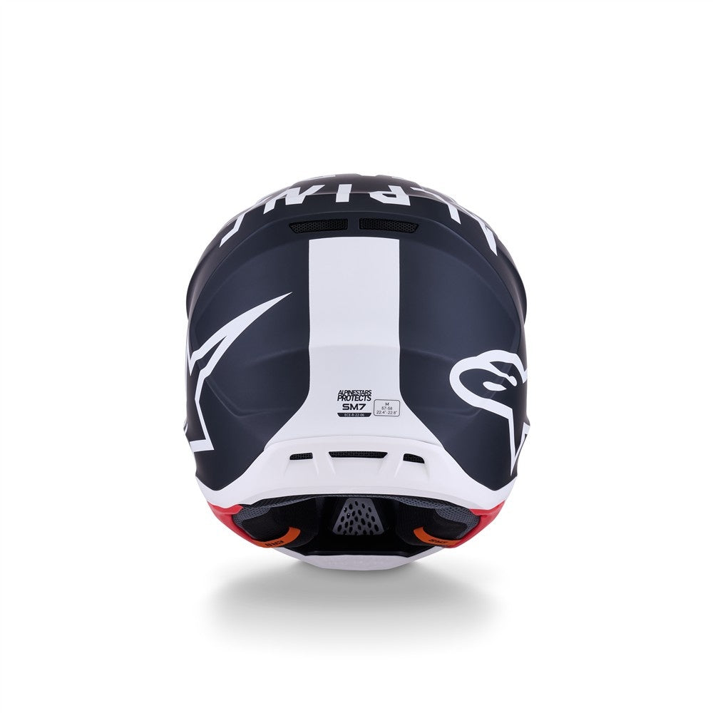 Alpinestars S-M7 Dasher Helmet - Black/White Matte