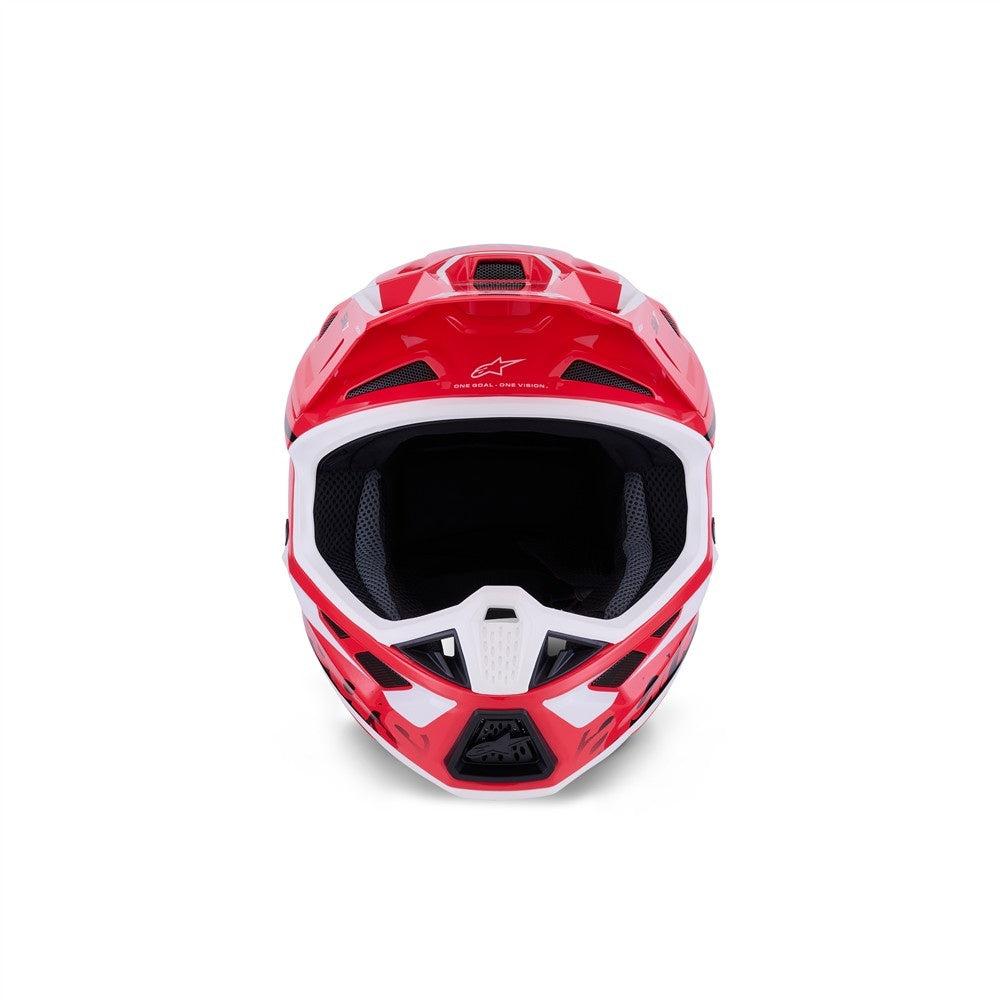 Alpinestars S-M7 Deed Helmet - Red/Black/White Gloss