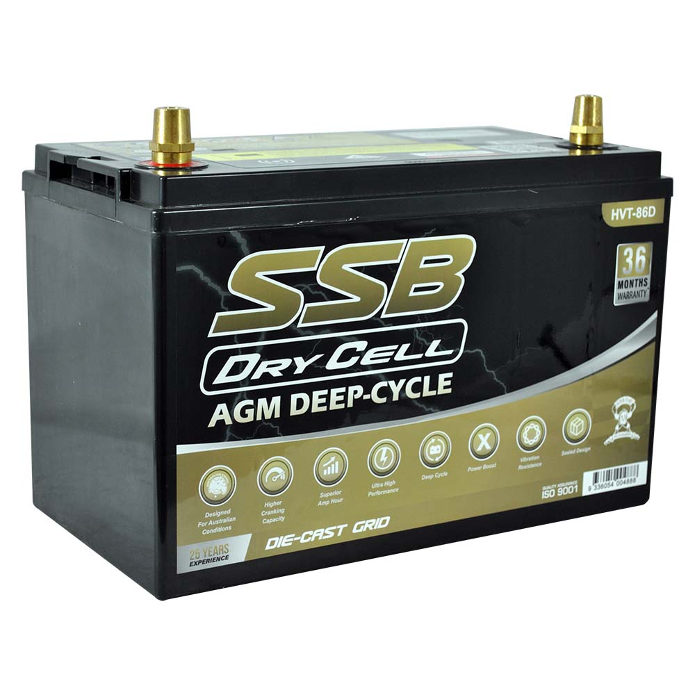 HVT-86D AGM Dry Cell Battery 12V 130Ah 1000CCA – SSB HVT High Performance