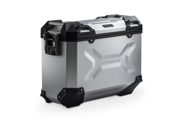 SW MOTECH TRAX ADVENTURE SIDE CASE LEFT ALUMINUM 37L SILVER