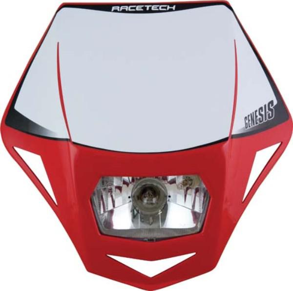 HEADLIGHT GENESIS RTECH RED