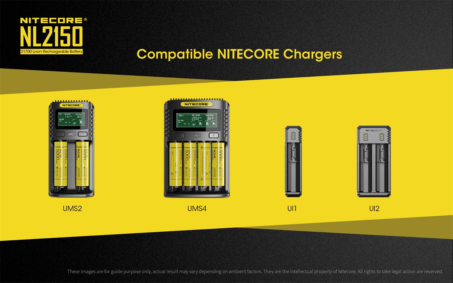 NITECORE 5000MAH RECHARGEABLE 21700 LI-ION BATTERY