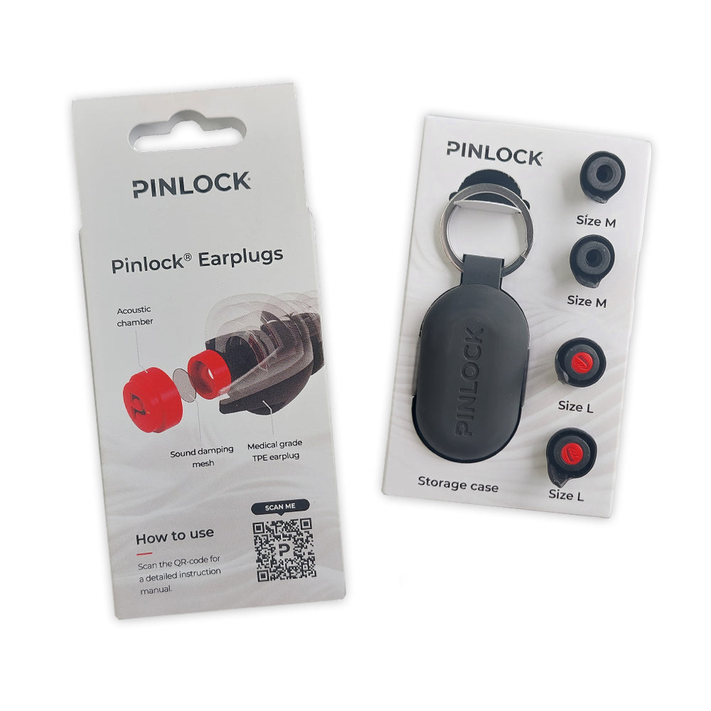 Pinlock Ear Plugs - Keyring Case included