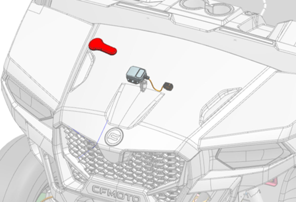 CFMOTO Remote Control, Winch UFORCE 600 MY23>
