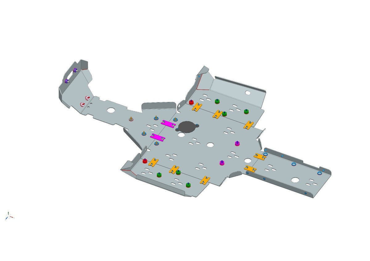 CFMOTO Aluminum Skid Plate Assembly CFORCE 850/1000 MY24>