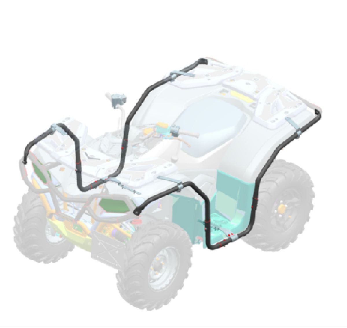 CFMOTO Side Bumper Assembly - CFORCE 400 / CFORCE 520