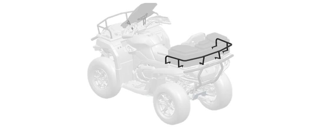 CFMOTO Rear Rack Extender; CFORCE 625 EPS / 625 EPS Touring