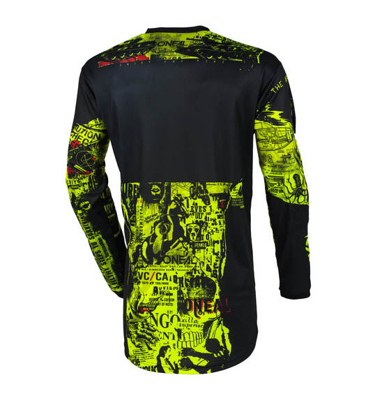 O'Neal Youth ELEMENT Attack Jersey - Black/Neon Yellow