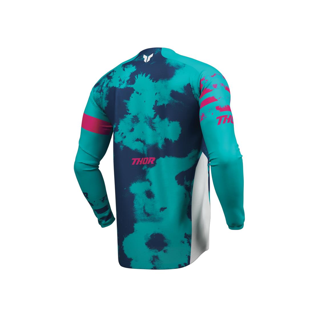 THOR MX YOUTH LAUNCHMODE BLEACH WHITE/AQUA