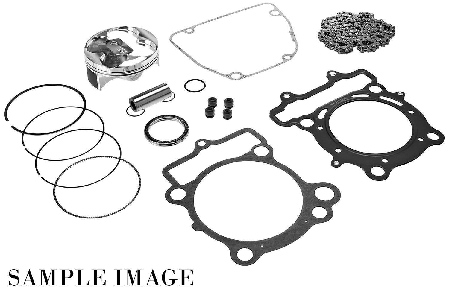 TOP END PISTON KIT VERTEX 76.94MM HIGH COMPRESSION YAMAHA WR250F 01-14 YZ250F 01-07