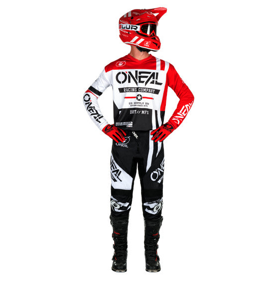 O'Neal 2026 Youth ELEMENT Warhawk Jersey - Black/White/Red