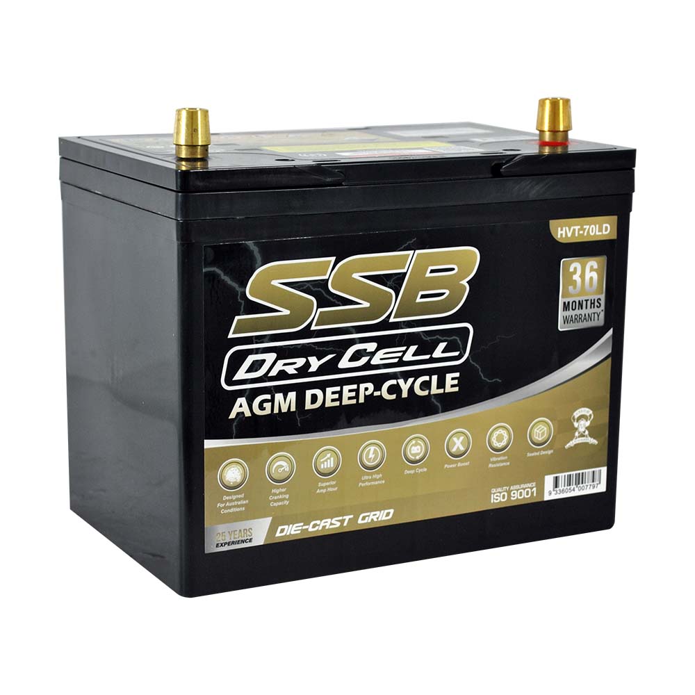 HVT-70LD AGM Dry Cell Battery 12V 85Ah 620CCA – SSB HVT High Performance