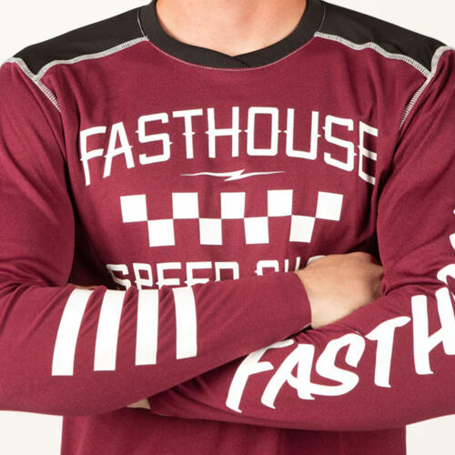 Alloy Roam LS Jersey - Heather Maroon
