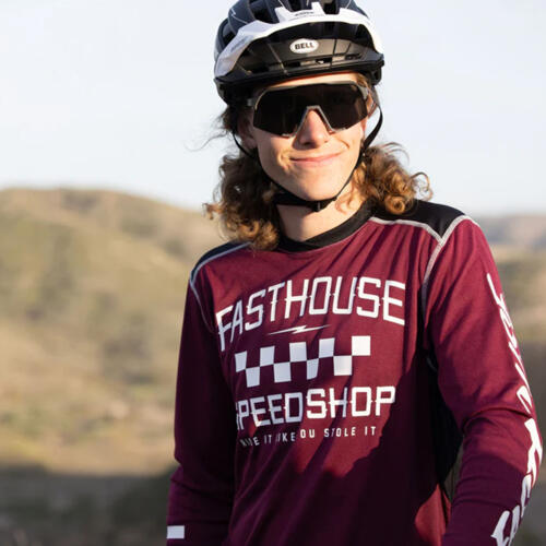 Alloy Roam LS Jersey - Heather Maroon