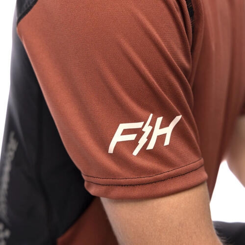 Youth Alloy Rally L/S Jersey - Clay/Black