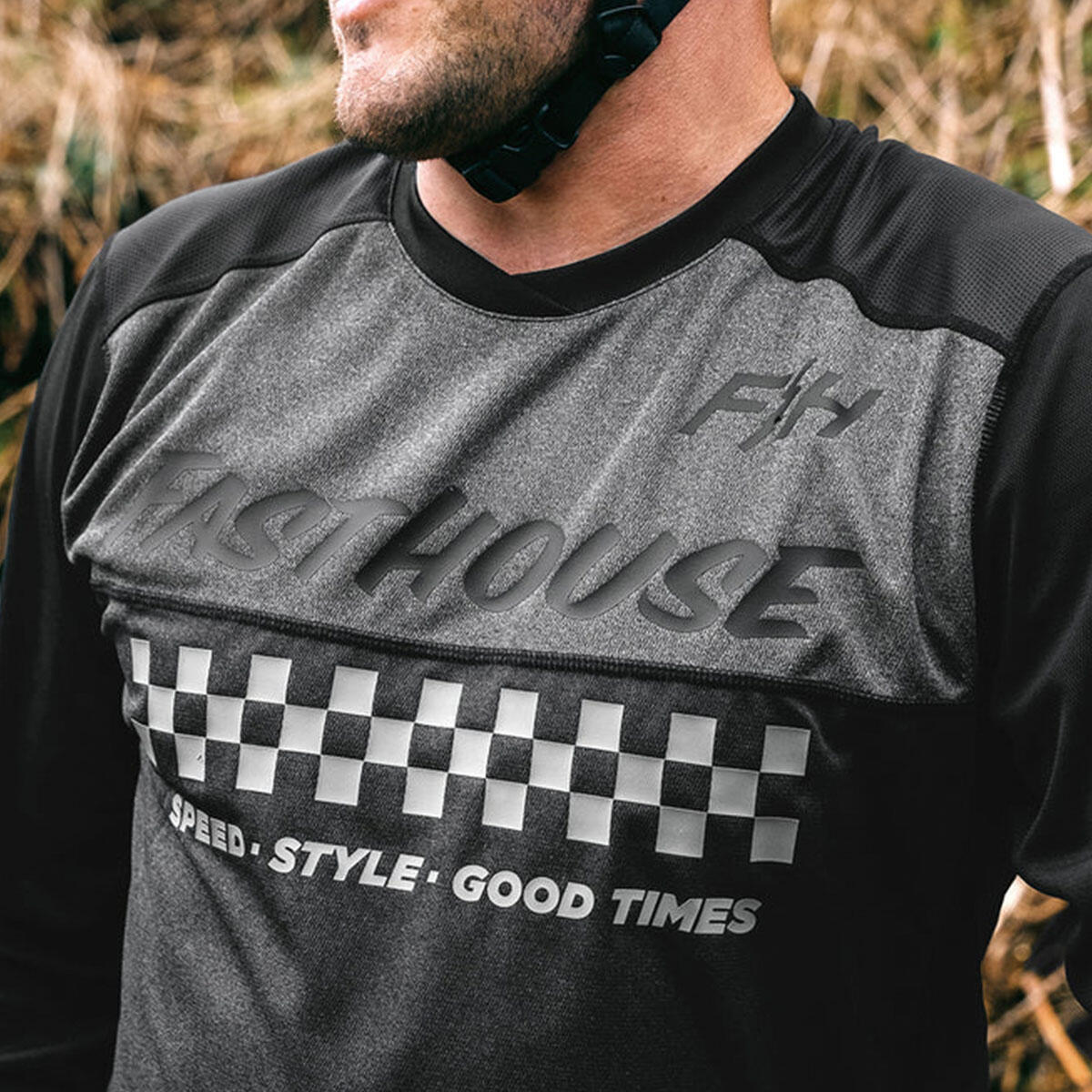 Alloy Mesa L/S Jersey - Heather Charcoal/Black