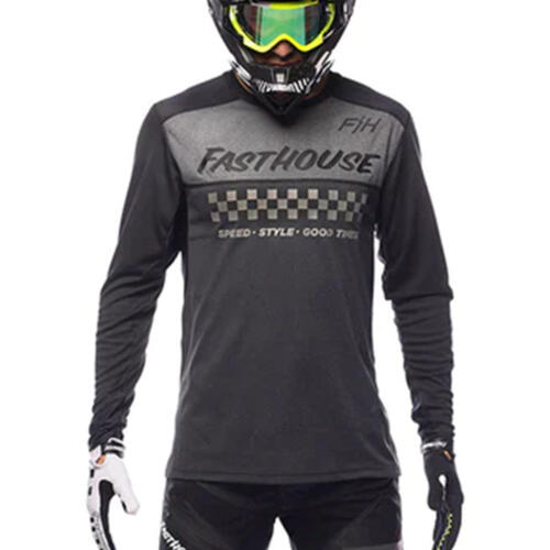 Alloy Mesa L/S Jersey - Heather Charcoal/Black