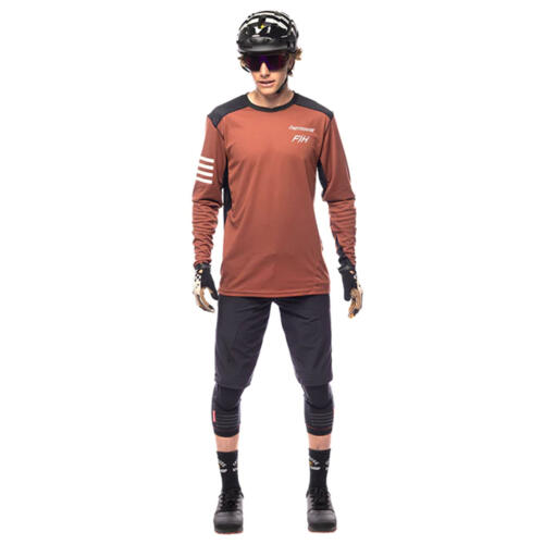 Alloy Rally Long Sleeve Jersey - Clay/Black