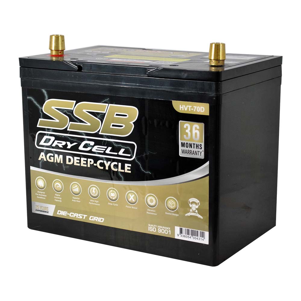 HVT-70D AGM Dry Cell Battery 12V 85Ah 620CCA – SSB HVT High Performance