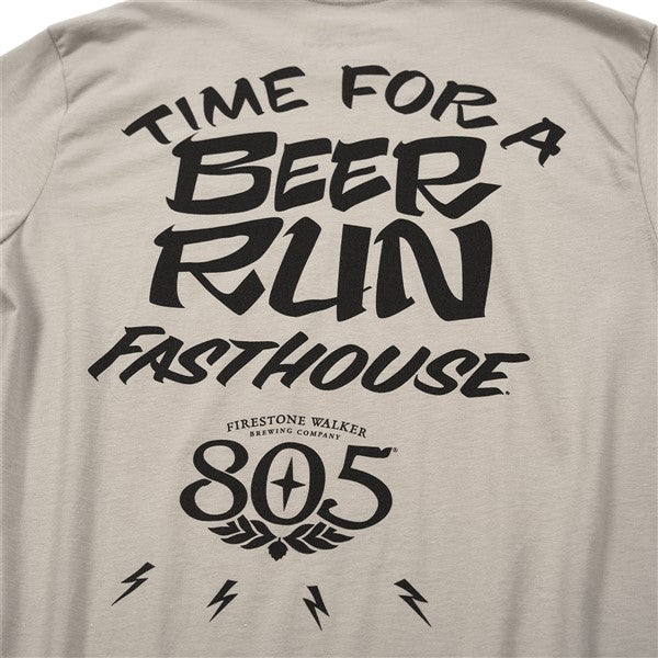 805 Beer Run SS Tee - Light Grey