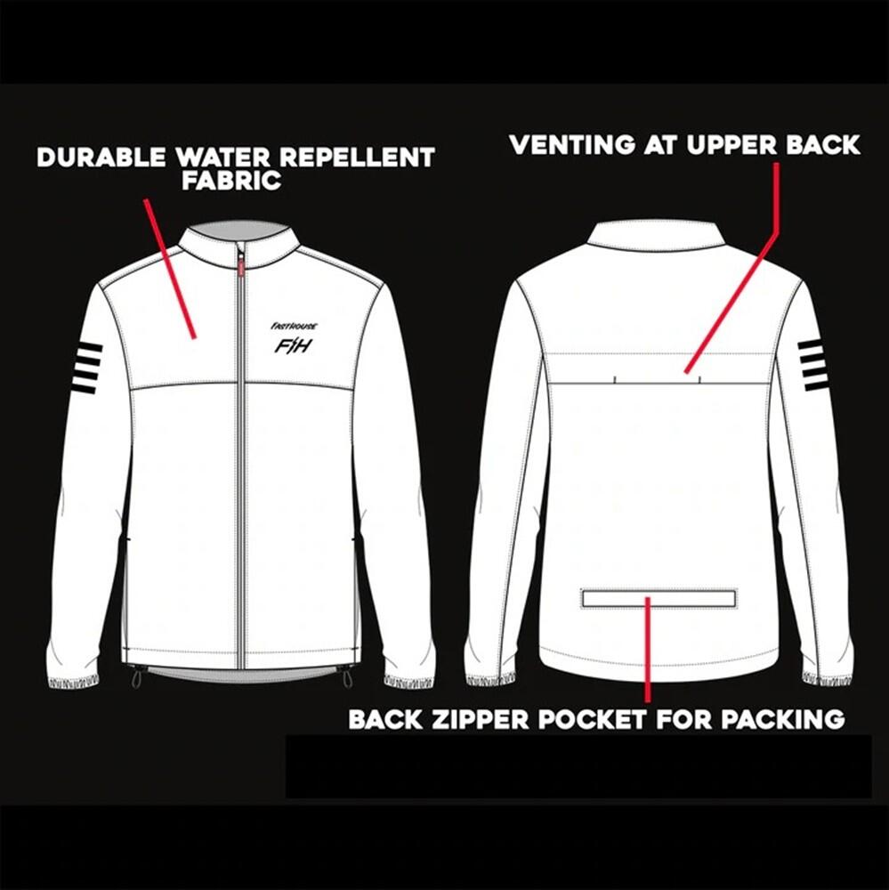 Tracker Packable Windbreaker - Light Grey