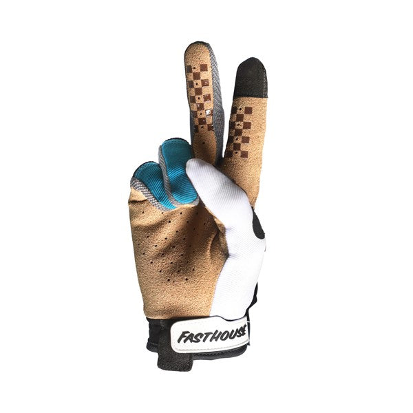 Youth Speed Style Mod Glove - White/Black/Marine