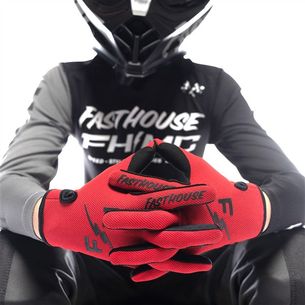 Youth Carbon Eternal Glove - Red